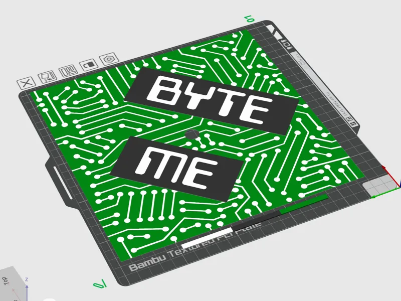 Graduation cap decoration "Byte me"
