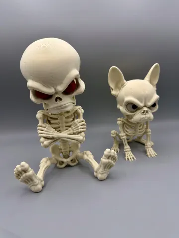 Adorno temático: Grumpy Skeleton — vista de referencia 3