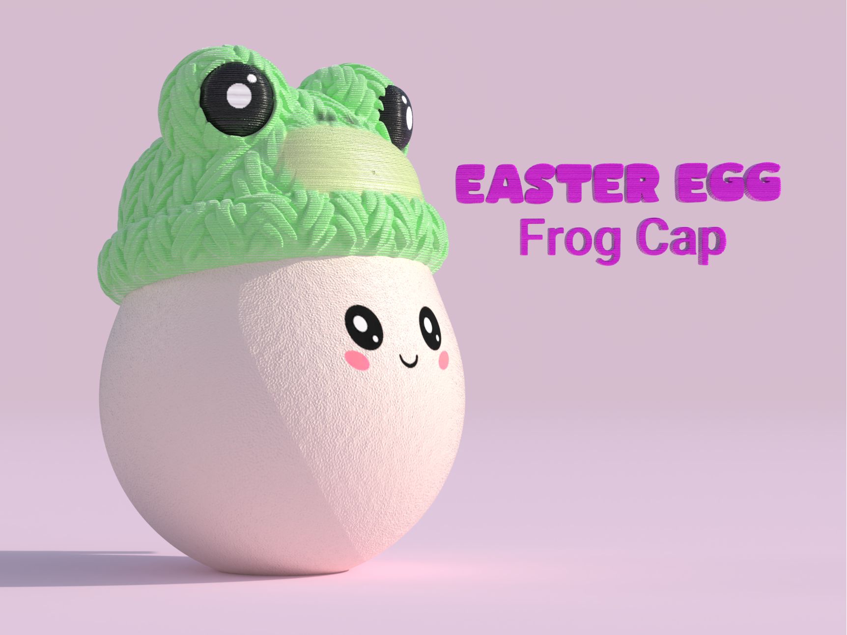 Easter Egg's Easter Top - Knit Frog Cap 