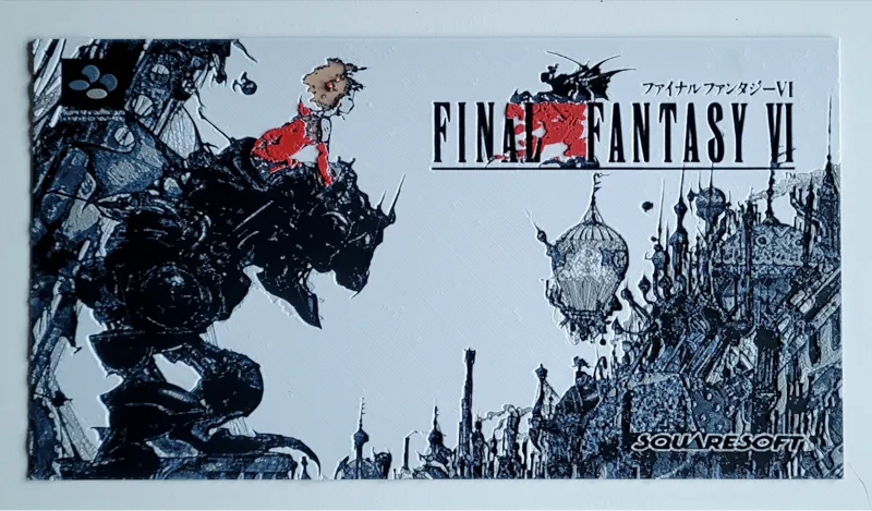 Final Fantasy VI Super Nintendo HueForge
