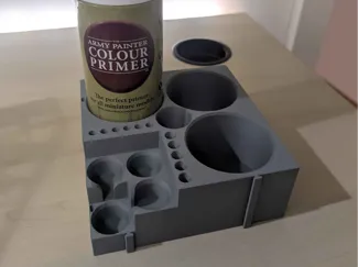 Vallejo Rack Corner with AP Primer Can Slots