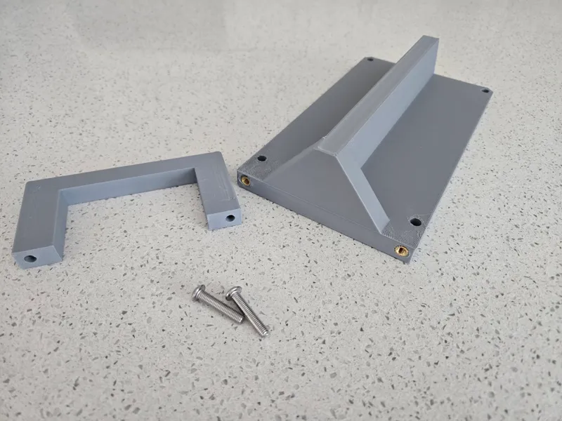 Desk shelf for laptop charge bricks