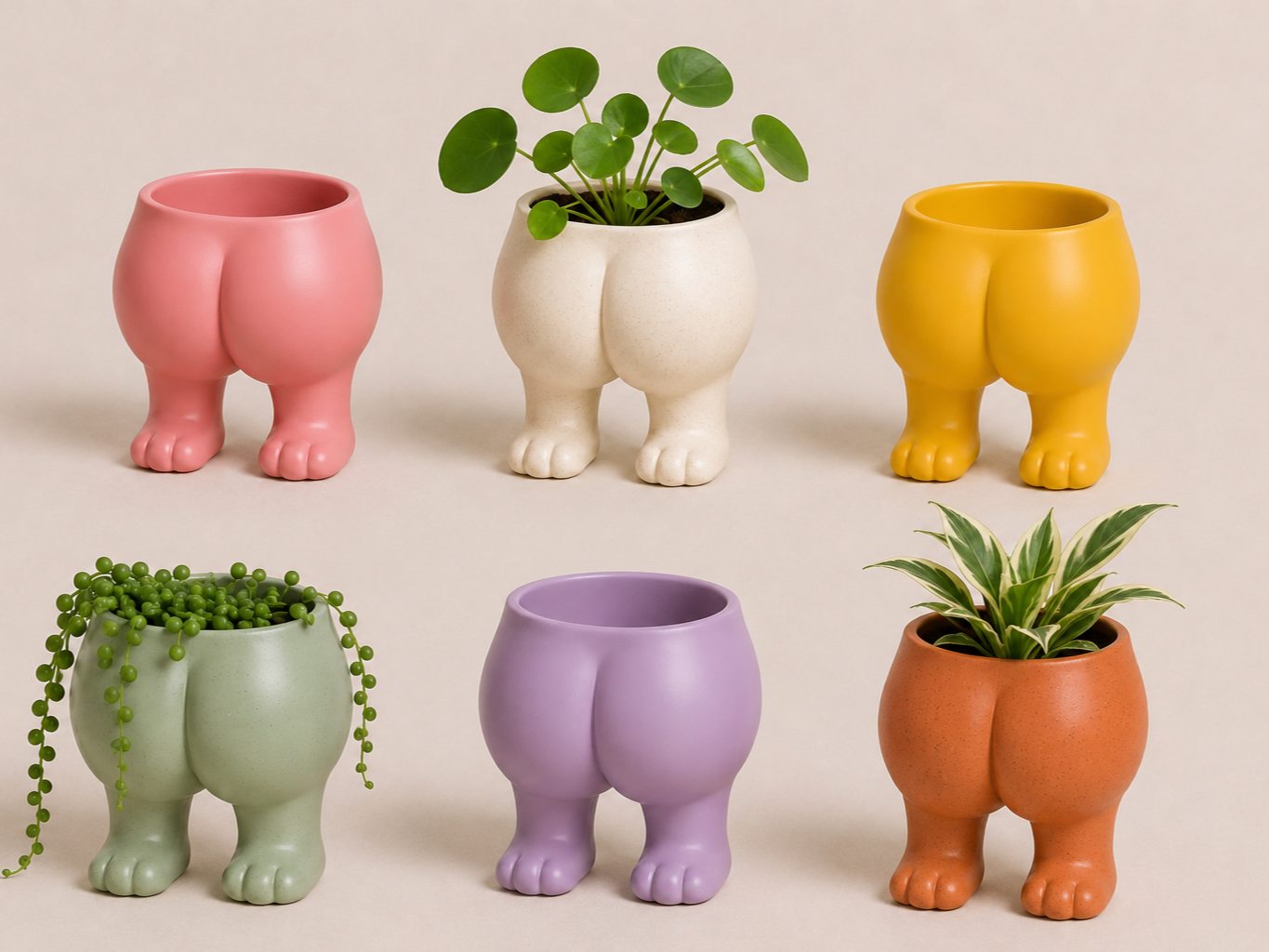 Booty Bowl Planter / Funny Butt Pot
