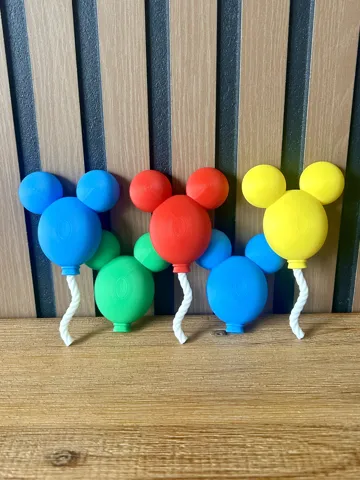 Modelo para impresión 3D: Mickey Balloon Magnet — vista de referencia 4