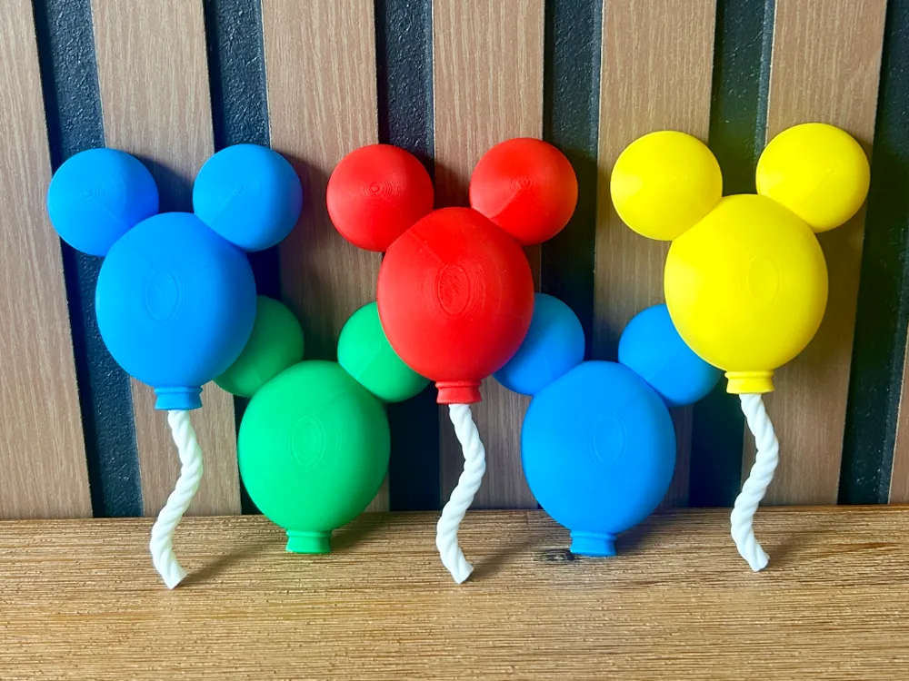Modelo para impresión 3D: Mickey Balloon Magnet. Referencia del modelo original.