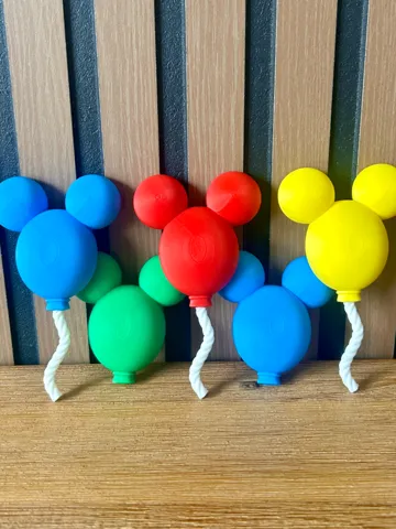 Modelo para impresión 3D: Mickey Balloon Magnet — vista de referencia 2