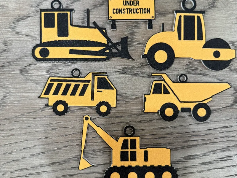 Contruction Equipment Ornaments