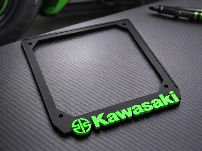 Kawasaki Style - EU Motorcycle License Plate Frame