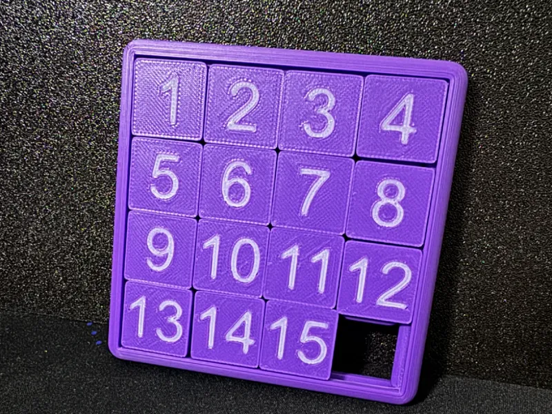 4x4 Sliding Puzzle - Print In Place