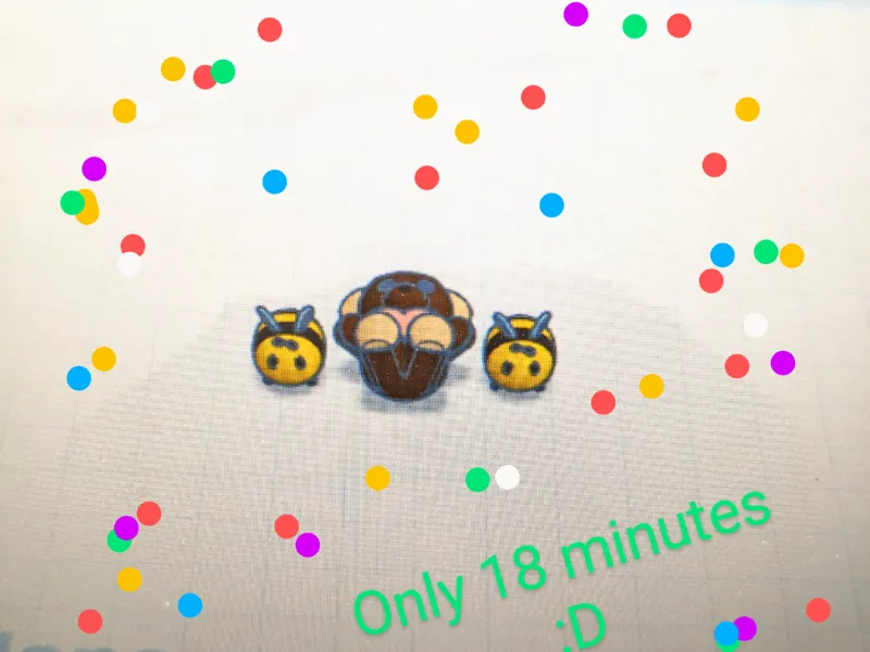 Love heart bear and bees (set)