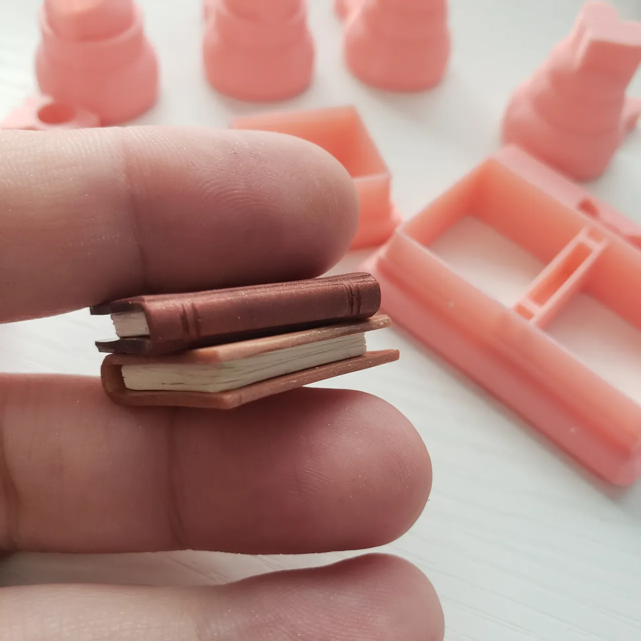 3D Book Polymer Clay Cutter Earring Set view 4