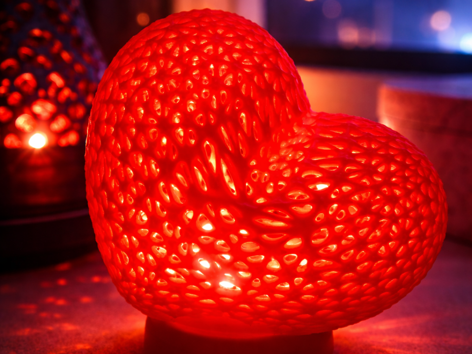 Heart Lamp-Romantic LED candle holder