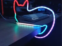 Veilleuse néon LED chat — photo 2