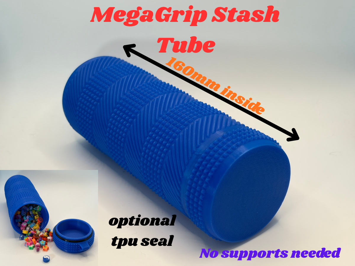 MegaGrip Stash Tube long screwtop container