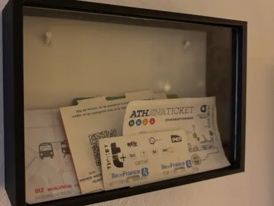 Travel tickets frame