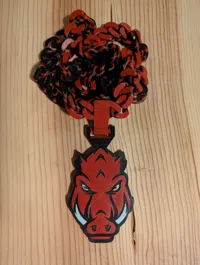 Face Arkansas Razorback Necklace