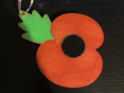 poppy keychain