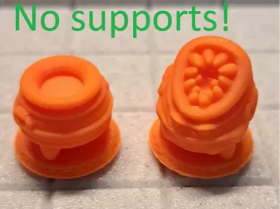 DnD miniature - Mimic Cauldron! No supports