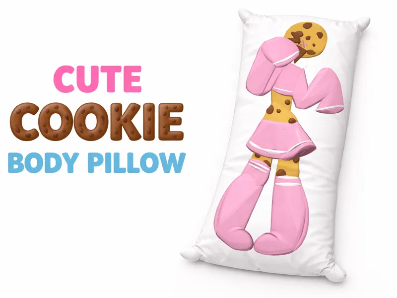 cute cookie body pillow girl 