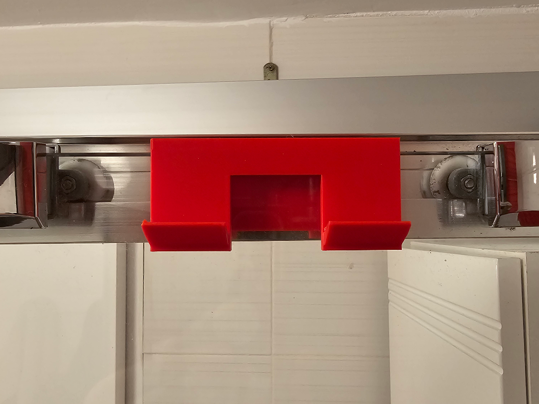 Soporte limpiador de mamparas baño