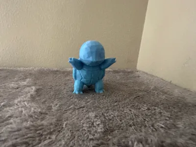 low poly squirtle