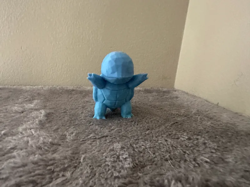 low poly squirtle