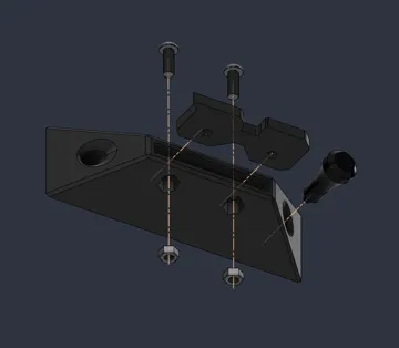 Soporte: M-LOK Rifle Wall Mount – Single & Dual Versions — vista de referencia 3