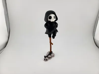 Grim Reaper Skeleton Balancing Halloween 3D Print - Free 3D Print Model ...