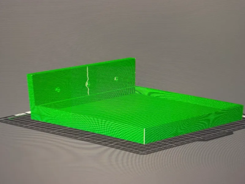 Shelf with lip.