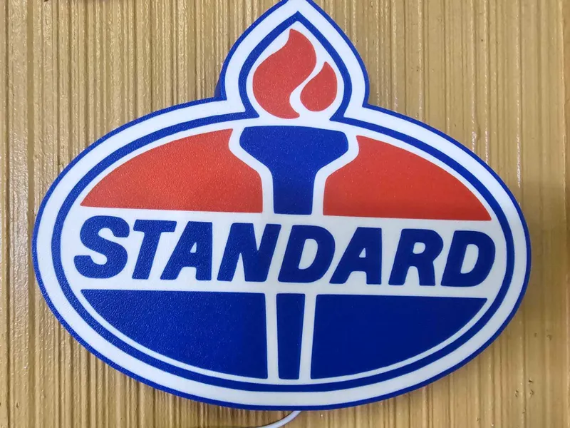 Standard gas station lightbox