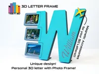 Letter W with photo frame