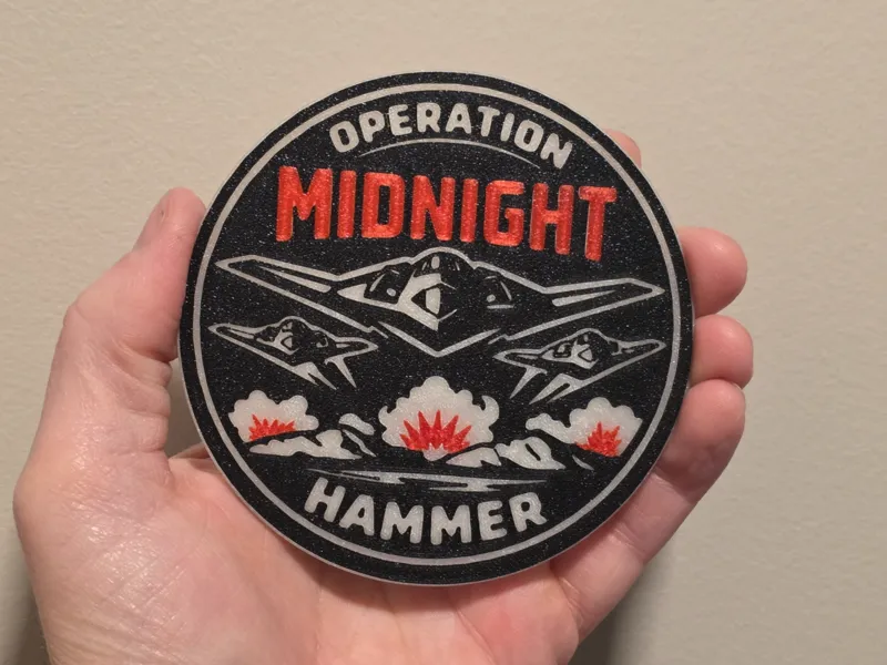Operation Midnight Hammer Commemorative Coaster