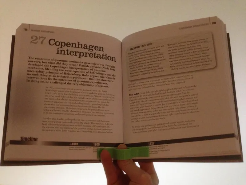 Holder book while reading