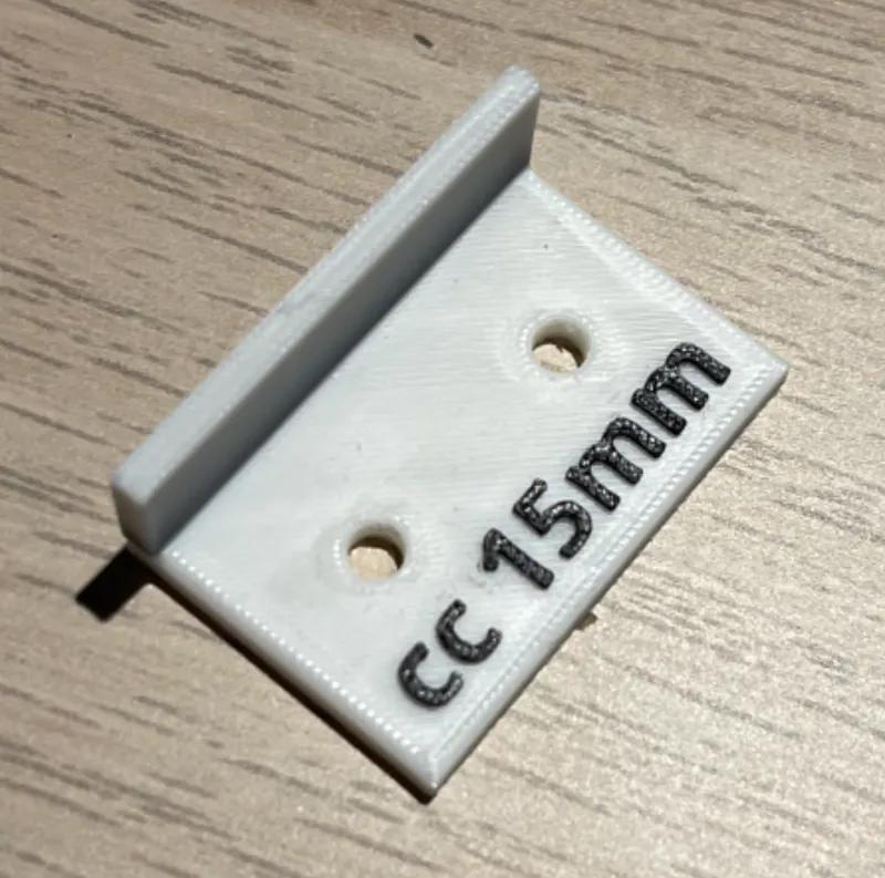 Drill plate cc 15mm (Ikea Nävlinge)
