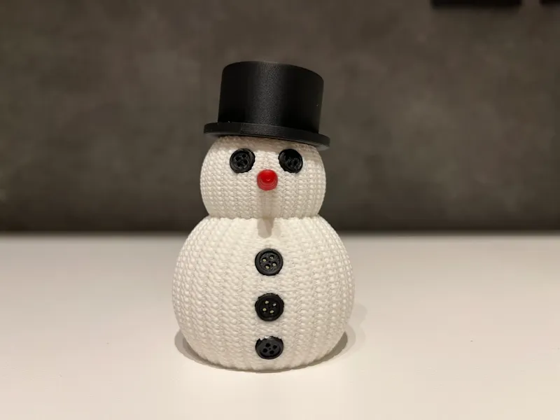Knitted Snowman (no AMS )(led tealight compatible)