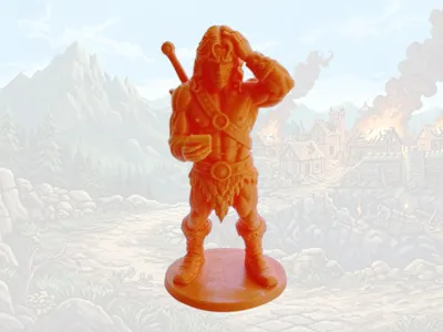 Barbarian Lost in Phone_albericomaker