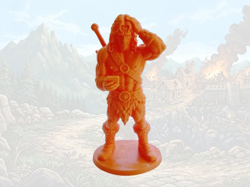 Barbarian Lost in Phone_albericomaker