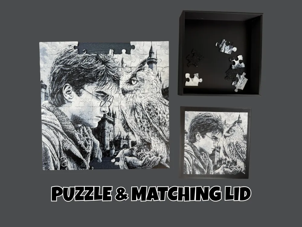 Harry Potter & Hedwig - Puzzle with Matching Lid