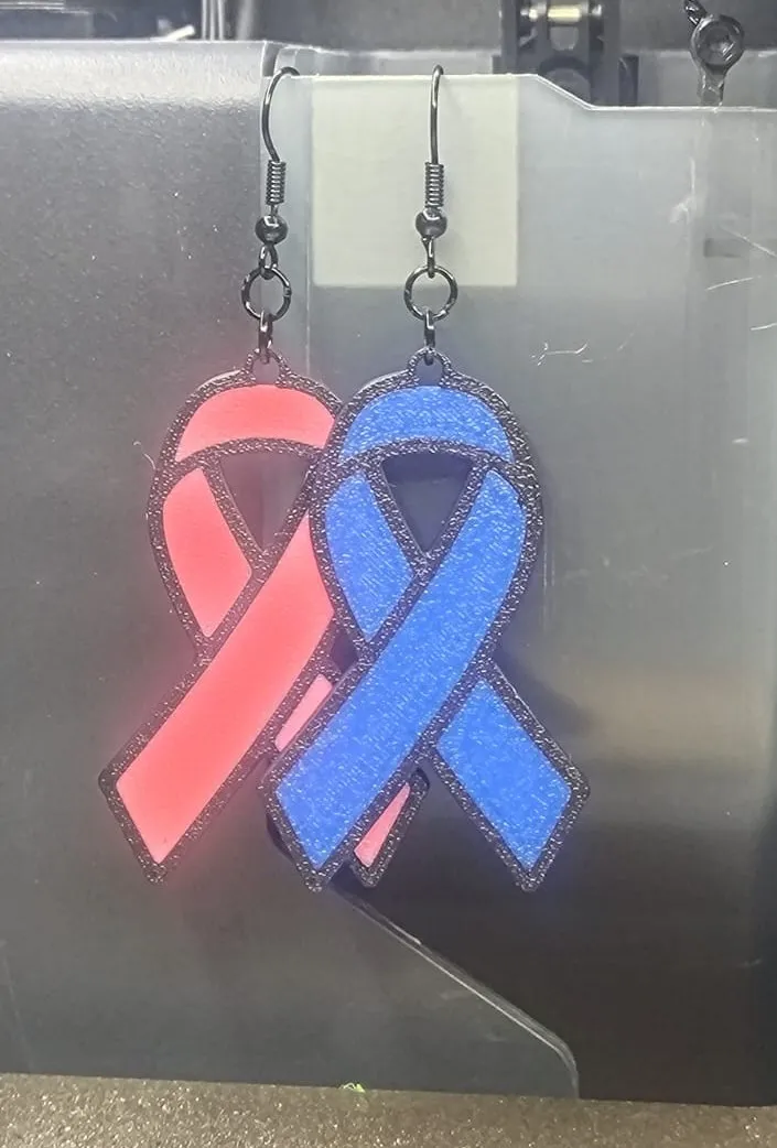 Cancer Support Earrings view 2