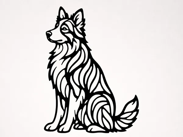 Tableau mural Border Collie