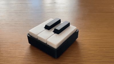 Piano Key Clicker – 5-Key Mini Keyboard Fidget 