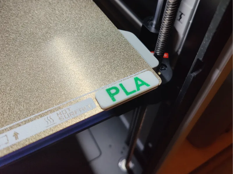 Bambu Lab H2D Build plate label clip