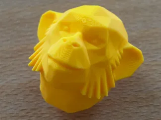 Valve Cap Low Poly Monkey Head- 3 Sizes L-M-S