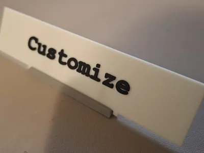 Stand for editable name