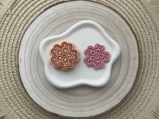 Flower Polymer Clay Earrings Cutter