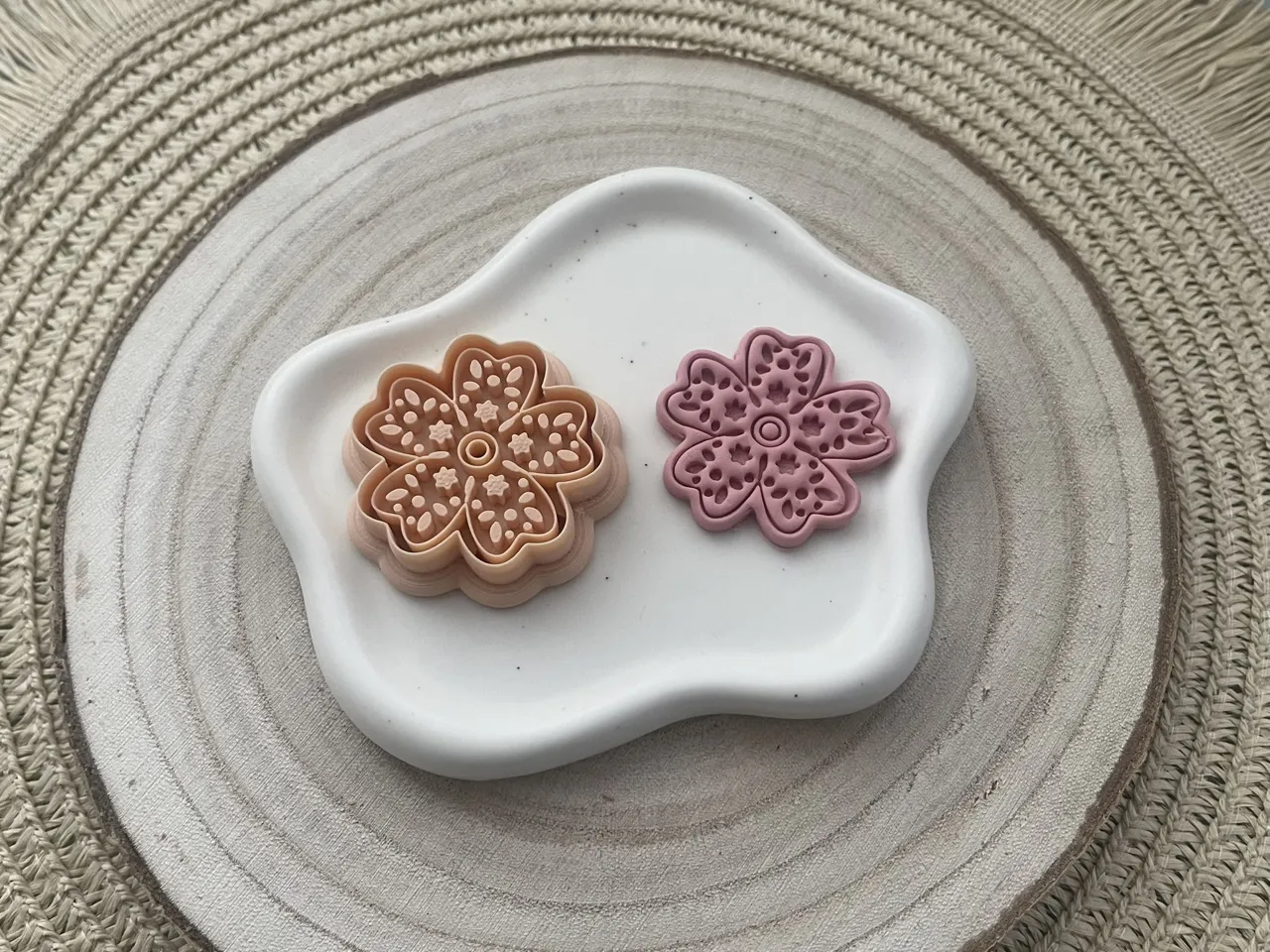 Flower Polymer Clay Earrings Cutter view 2