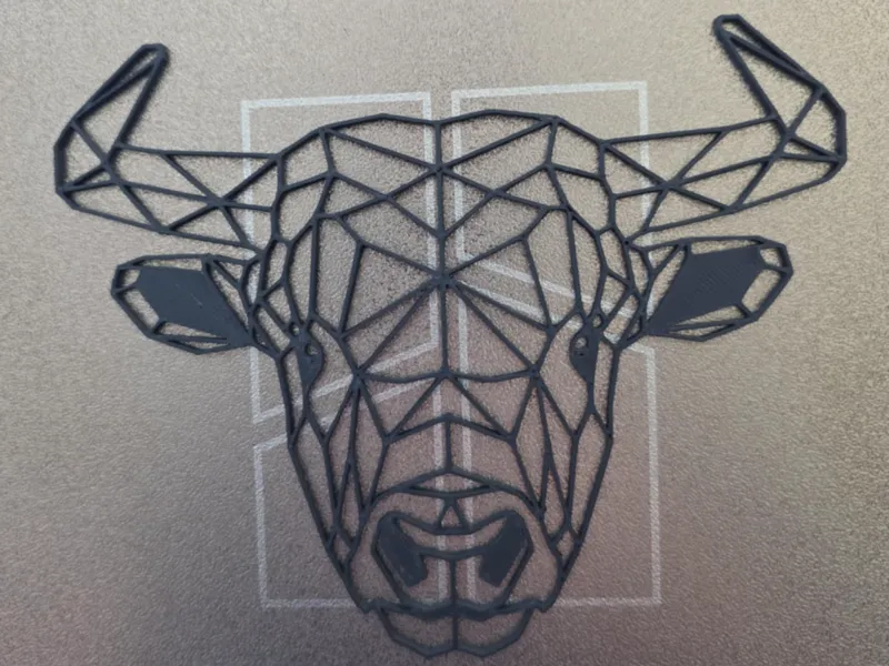 Bull 2D Geometric Art