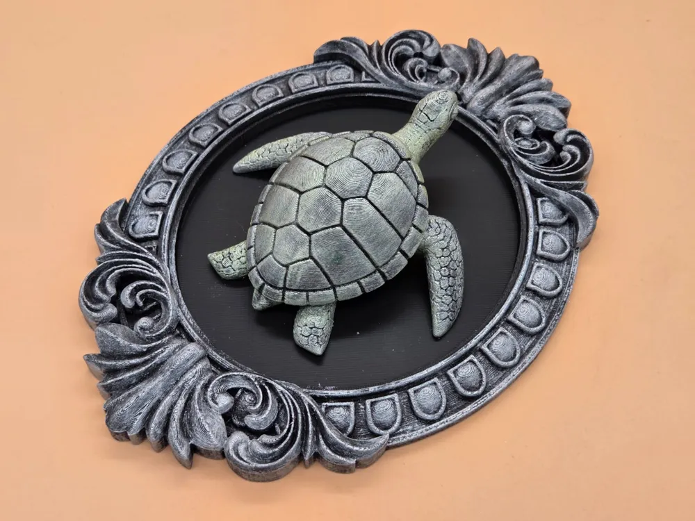 Turtle Frame – Decorative 3D Print Model - Free 3D Print Model - MakerWorld
