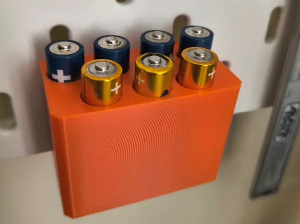 IKea skadis AAAbaterry holder