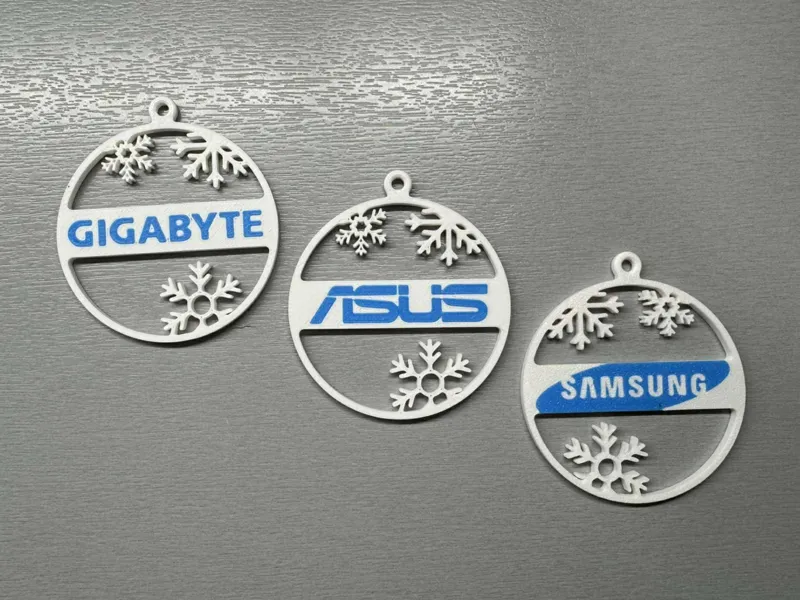Christmas decor ornaments - PC brands set
